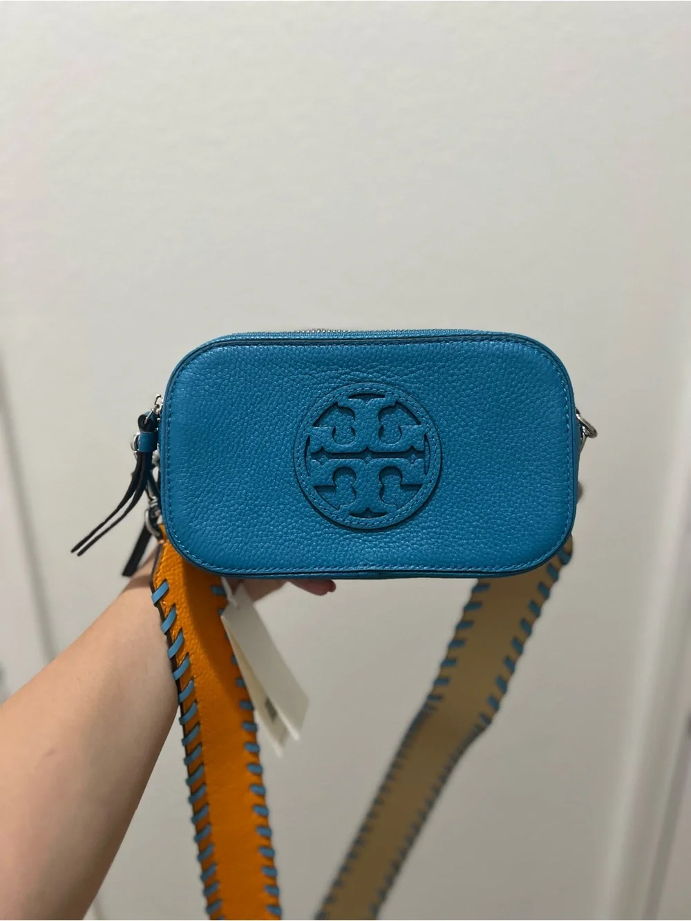 Tory Burch Blue Leather Crossbody Bag